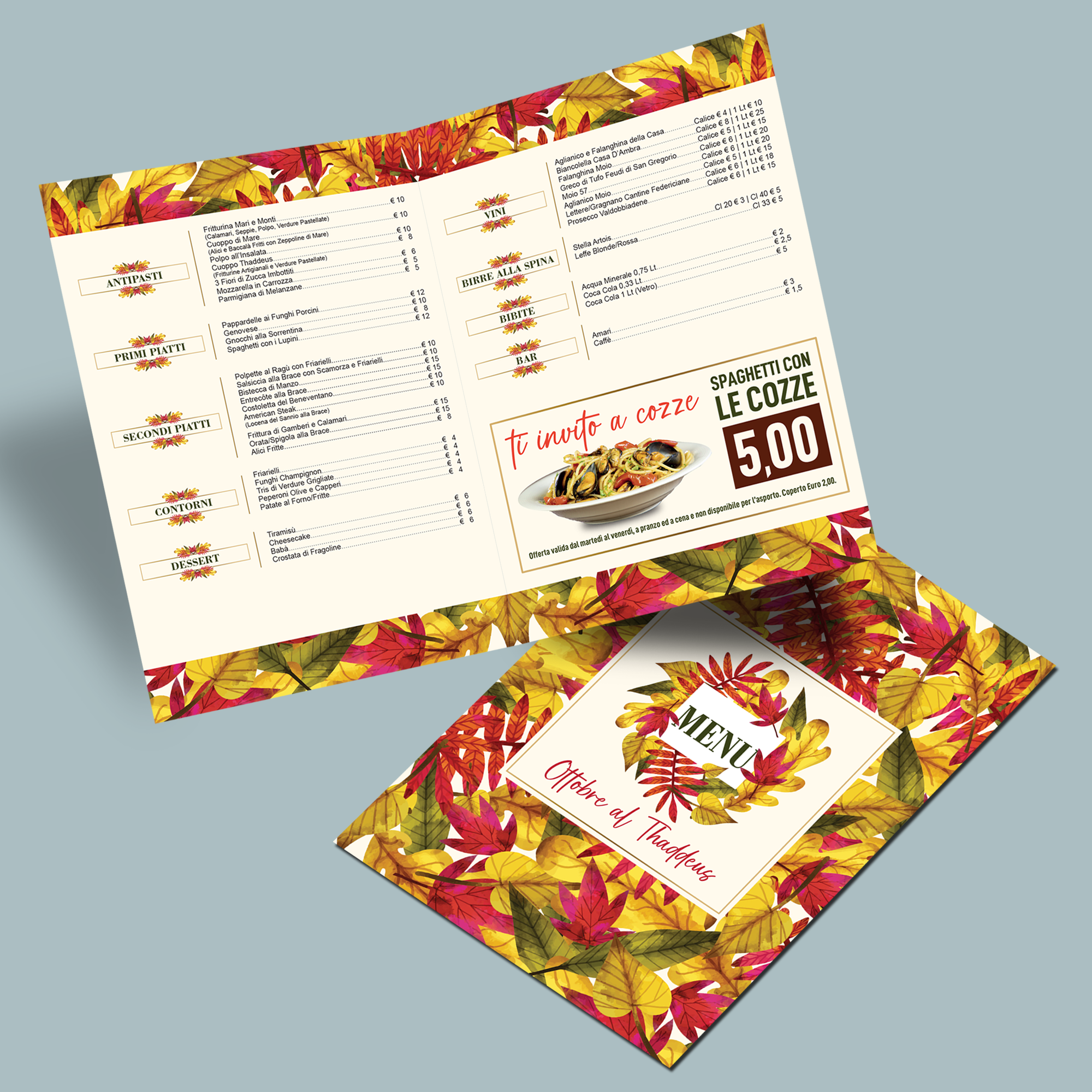 Menu Thaddeus Ottobre